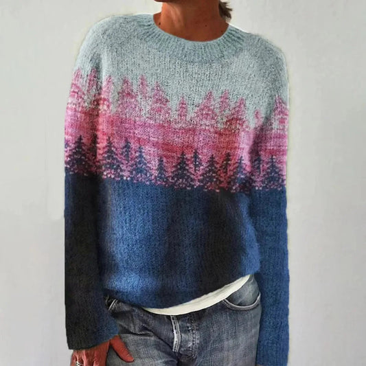 Zoé | Pull Scandinave à Motifs Rétro