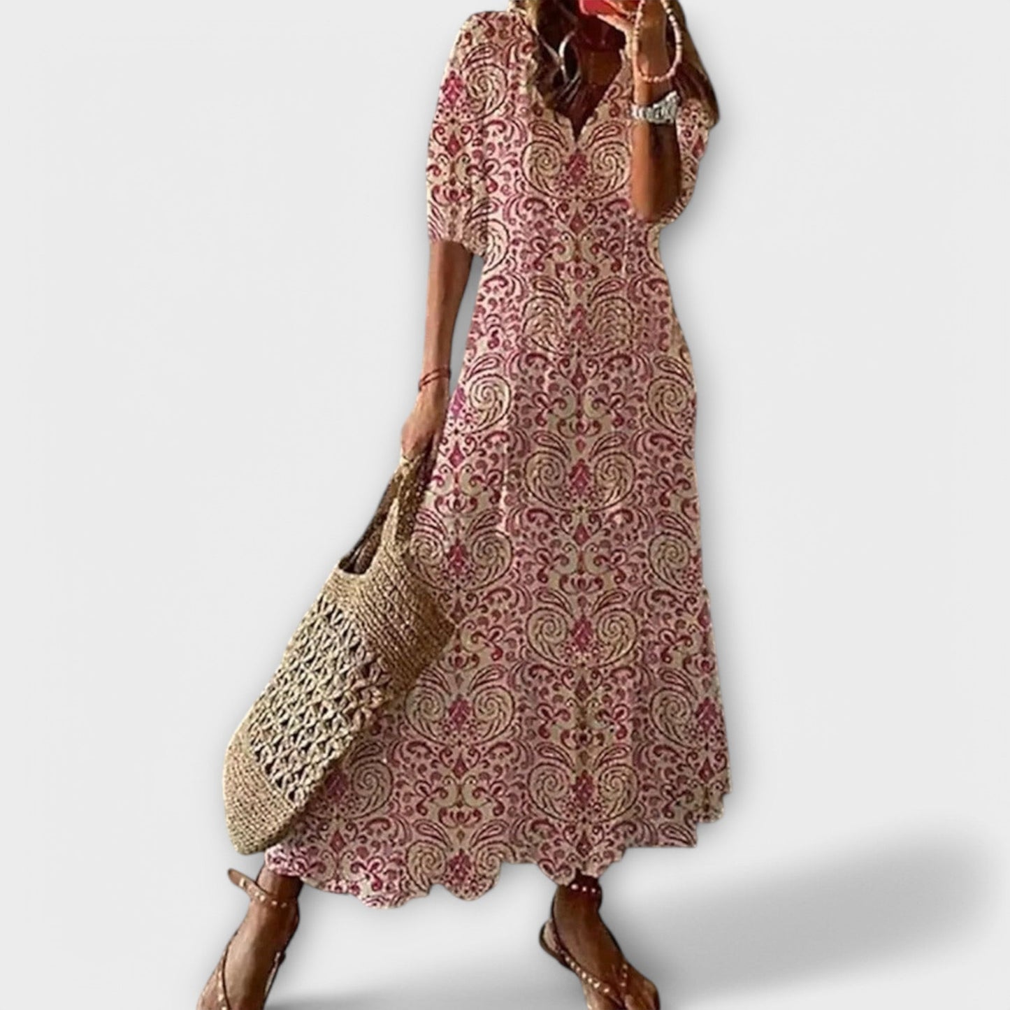 Flore | Robe Maxi Bohème Imprimée