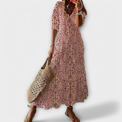Flore | Robe Maxi Bohème Imprimée