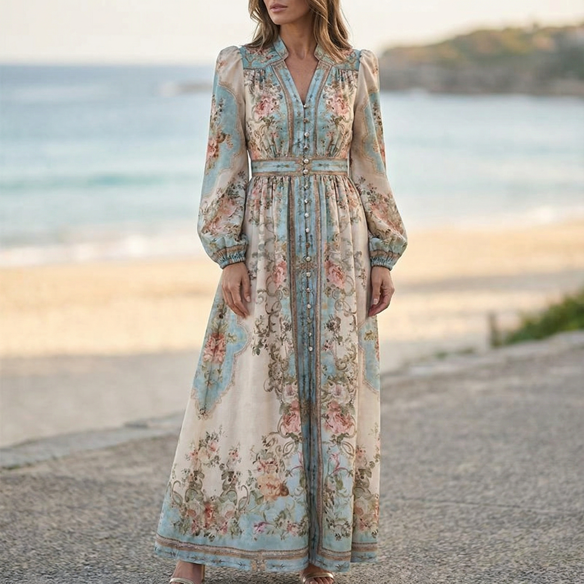 Margot | Robe Maxi Fleurie